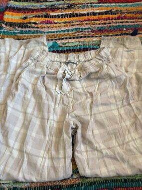 Abercrombie & Fitch Cream Drawstring Sleepwear Pants